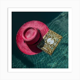 Hat And Book 1 Art Print