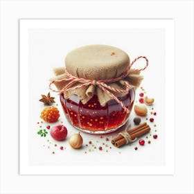 Jar With Jam 2 Art Print