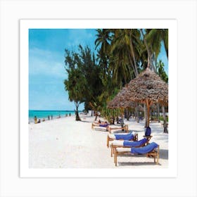 Zanzibar Beach Art Print