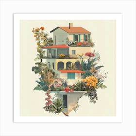 House On A Hill 3 Art Print