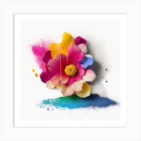 Flower With Powder Art Print