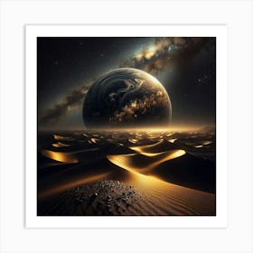 Planet Earth In The Desert Art Print