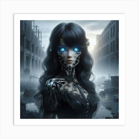 Cyberpunk Girl 2 Art Print