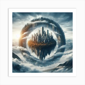 City In The Sky Art Print