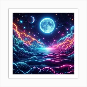 Psychedelic Wallpaper Art Print