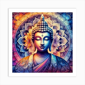 Buddha Painting 9 Art Print