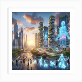 Futuristic Cityscape 10 Art Print