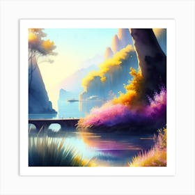 Enchanting landscape Art Print