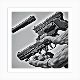 Handguns Art Print