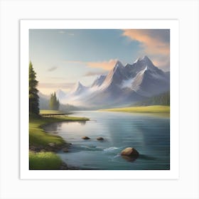 Landscape Painting Art Print