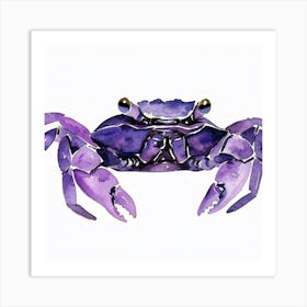 Purple Crab Art Print