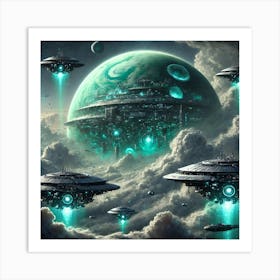 Uranian Vanguard The Evolution Masters Of The Atmosphere Art Print