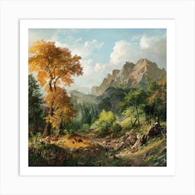 Elk Mountain Art Print