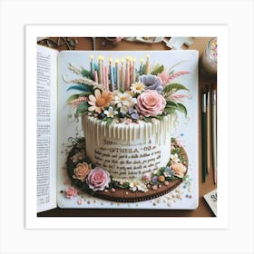 Birthday Cake Art Print