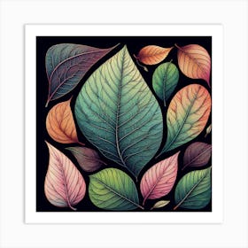 Autumn Leaves Art Print