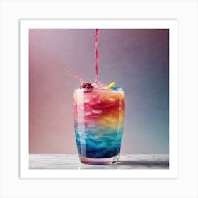 Rainbow Liquor Art Print