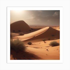 Desert Landscape - Desert Stock Videos & Royalty-Free Footage 30 Art Print