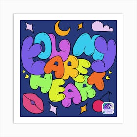 Love My Care Heart Art Print