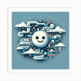 Smiley Face Art Print