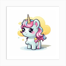 Rizwanakhan Super Cute Hand Drawn Kawaii Style Unicorn Pastel F073569c D09d 41b5 96d5 8393cec2c945 1 Art Print