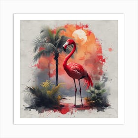 Flamingo 3 Art Print