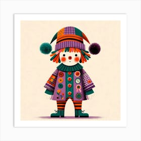 Jolly Clown Art Print