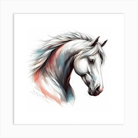 Horse Head Painting 2 Art Print