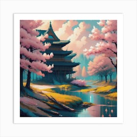 Cherry Blossoms Art Print