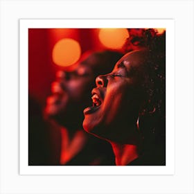 Women Singing In A Choir Art Print