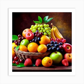 Fruit Basket 1 Art Print