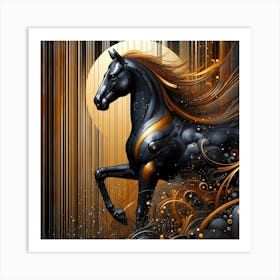 Creative Horse Beauty Illustration Nr 238 Art Print