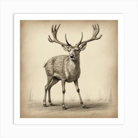 Stag! 3 Art Print