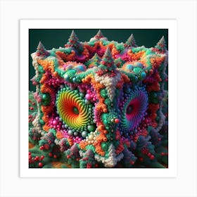 Fractal Cube Art Print