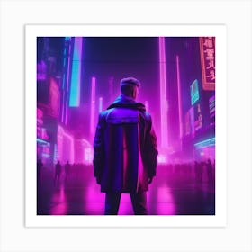 Neon City 5 Art Print