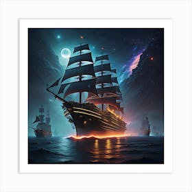 Stardust Armada Art Print