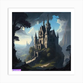 Dark Mystical Castle Art Print