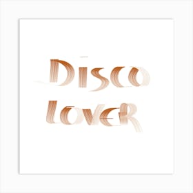 Disco Lover Art Print