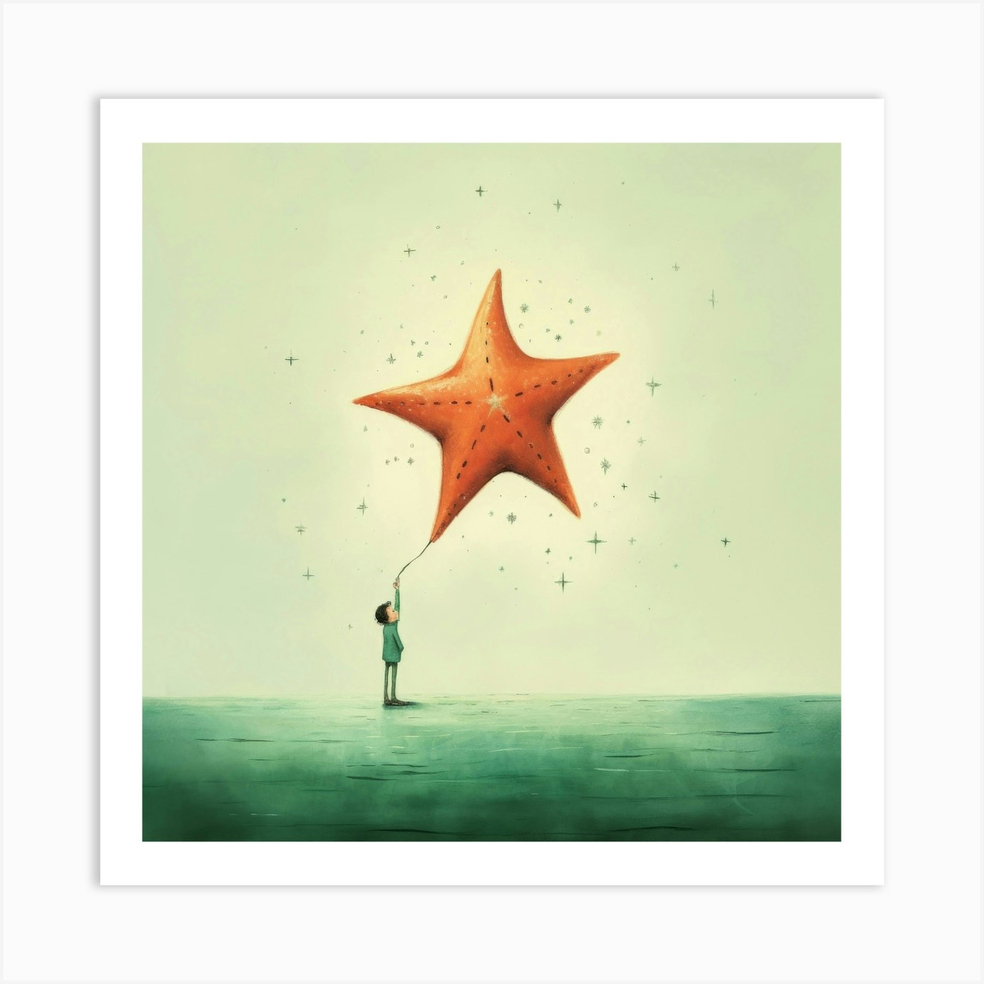 Starfish 1 Art Print by Aloke Design