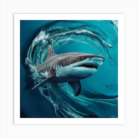 Great White Shark Art Print