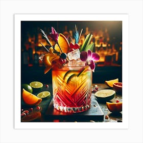 Cocktail Cocktail Cocktail Cocktail Cocktail Cocktail Art Print