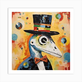 Tuxedo Bird Art Print