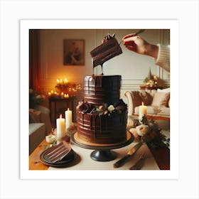 Chocolate Cake Art Print