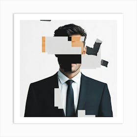 Man In Suit 6 Art Print