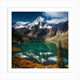 Lake In The Mountains 2 Art Print