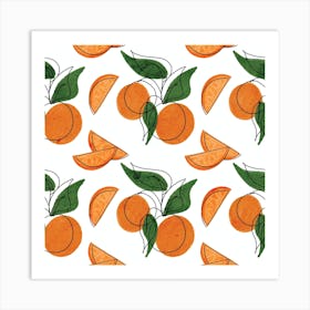 Abstract Orange Art Print