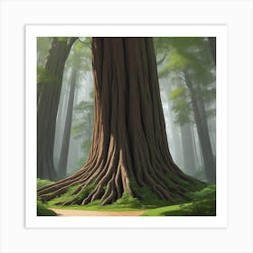 Tree In The Forest Art Print