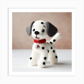 Amigurumi, Dalmatian dog 2 Art Print