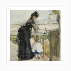 Woman And A Child Art Print