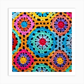 Crocheted Afghan 2 Art Print