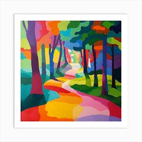 Abstract Park Collection Suan Luang Rama Ix Park Bangkok 1 Art Print